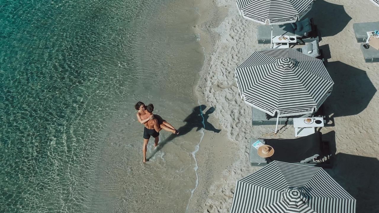 فندق ميكونوس آموس - فنادق صمول لكجوري أوف ذا وورلد أورنوس المظهر الخارجي الصورة Aerial view of the beach at the Eden Hotel