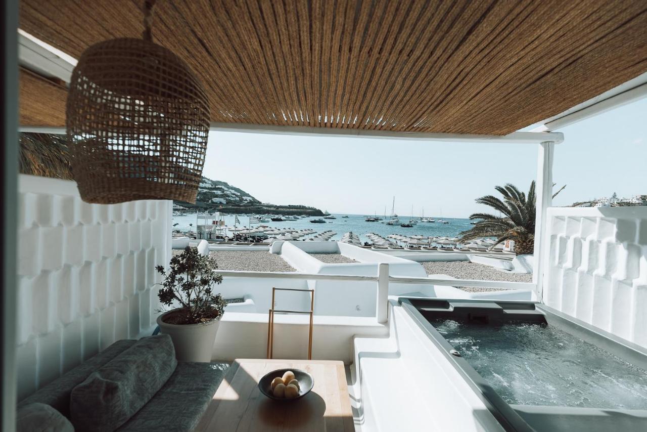 فندق ميكونوس آموس - فنادق صمول لكجوري أوف ذا وورلد أورنوس المظهر الخارجي الصورة The beach at the hotel